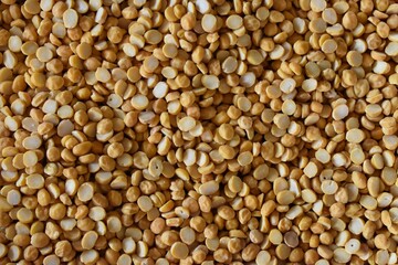 yellow moong mung dal lentil pulse beans in full frame