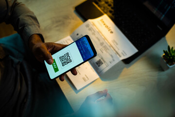 Mobile phone with QR pay app