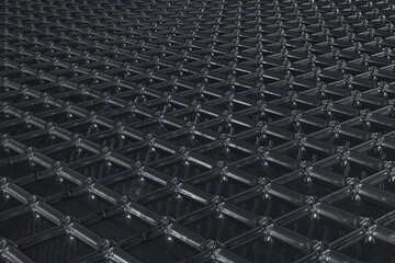 metal grid pattern