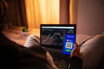 Mobile phone with QR pay app