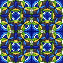 Fototapeta premium Ceramic tile pattern. Gorgeous seamless pattern. Can be used for wallpaper pattern fills web page background or surface textures