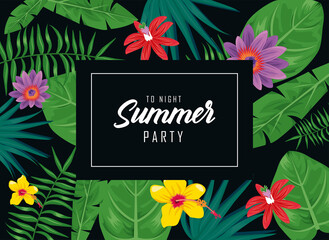 summer party calligraphy