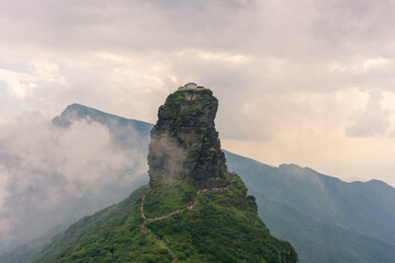 Fanjing Mountain, Guizhou Province, China. Panoramic view of stunning natural scenery. Popular...