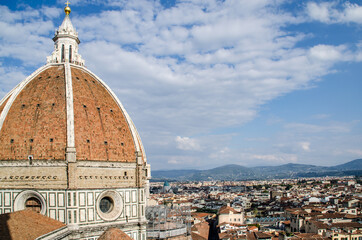 Fototapeta na wymiar View of the Florence Skyline
