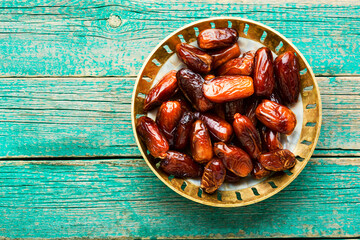 Eastern dried date on table