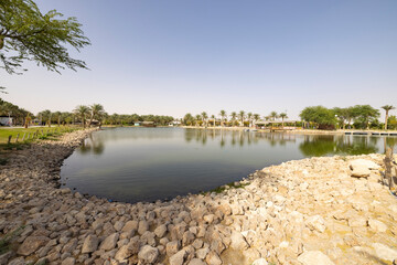 Jawatha Park historical site near Hofuf, Al Hasa Oasis, Saudi Arabia 