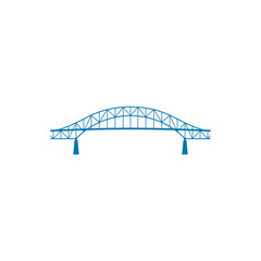 Bridge logo design vector illustration, Creative Bridge logo design concept template, symbols icons