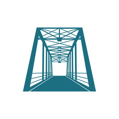 Bridge logo design vector illustration, Creative Bridge logo design concept template, symbols icons