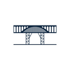 Bridge logo design vector illustration, Creative Bridge logo design concept template, symbols icons