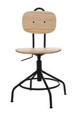 Stylish chair on white background. Interior element