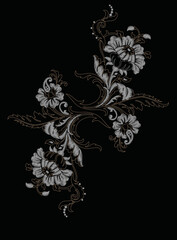 Decorative floral abstract pattern design  