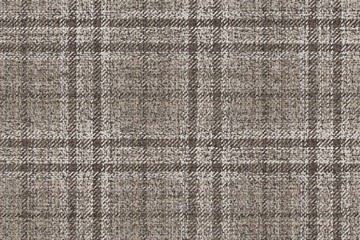 undyed natural linen beige brown colors checkered seamless texture of ragged old grungy fabric  for gingham, plaid, tablecloths, shirts, tartan, clothes, dresses, bedding, blankets