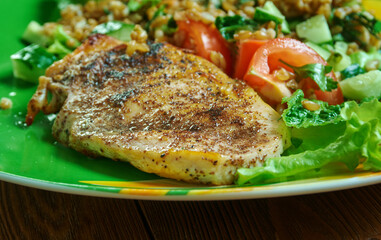 Cajun Grilled Chicken with Spelt