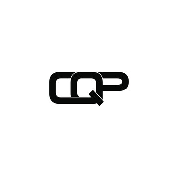 cqp letter original monogram logo design