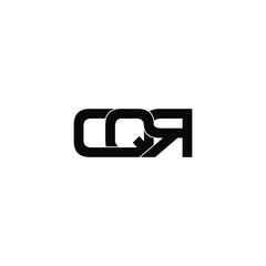 cqr letter original monogram logo design