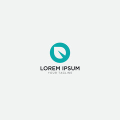 Fototapeta premium abstract Leaf and D letter Logo design