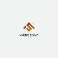 Fototapeta premium S A Logo Design Letter SA monogram