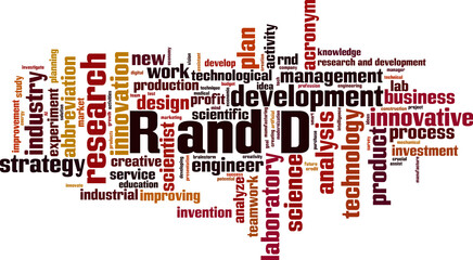 R and D word cloud