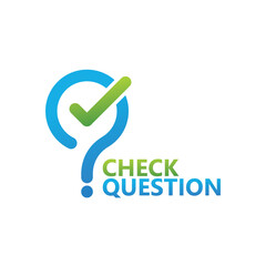 Check question logo template design