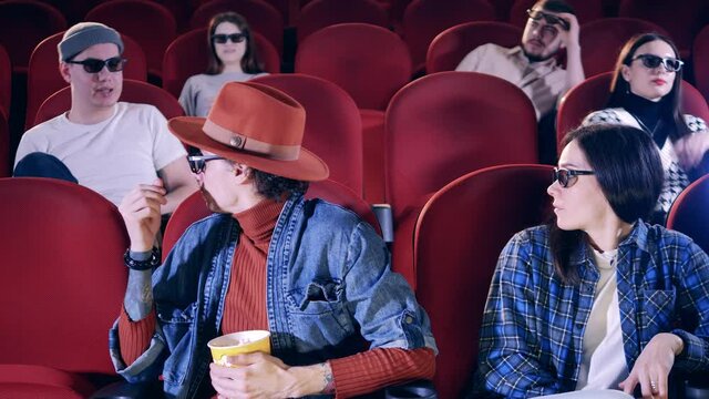 Viewers get distracted at the cinema because one guy sneezes
