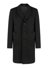 Black Wool Classic Coat