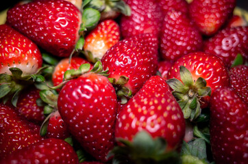 close up of strawberries