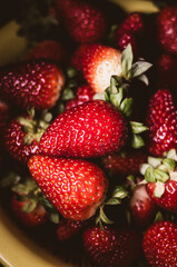 strawberries in a bowl