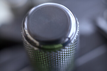 Shotgun barrel. Detail. Close-up view.