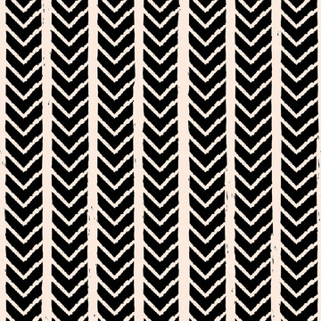 Vector white chevron stripe black seamless pattern