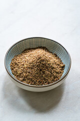 Flax Seed Powder. Linseed. Linum Usitatissimum.