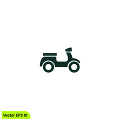 motorbike icon simple design element