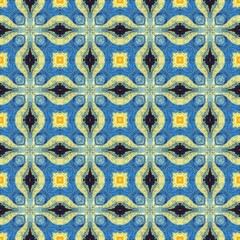Van Gogh Notte Stellata Pattern Geometrico 24