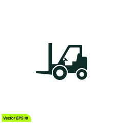 forklift icon vector design element