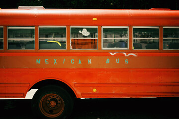 old red bus