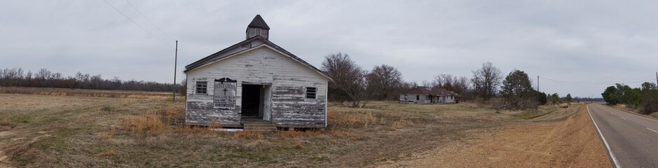 Abandoned church Holly Grove in Arkansas USA