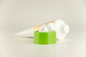 tube with medical cream isolated