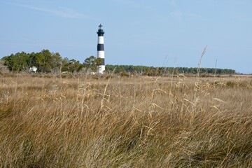 Bodie Island Lighthouse on Outer Banks in North Carolina USA