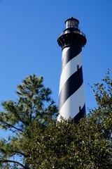 Cape Hatteras Lighthouse near Buxton on Hatteras Island in North Carolina