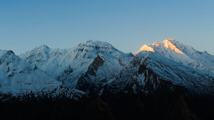 Fototapeta premium sunrise in the mountains