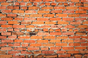 Abstract background. Red brick wall