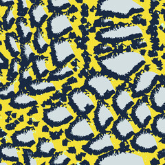 Abstract animal skin leopard seamless pattern design. Jaguar, leopard, cheetah, panther fur. 