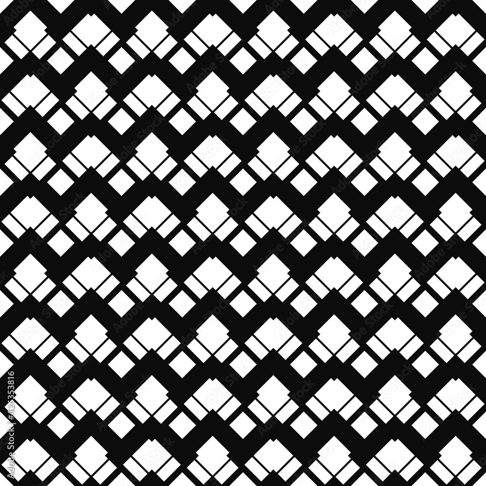 Aufkleber zig zag horizontal lines pattern. black abstract ornament.