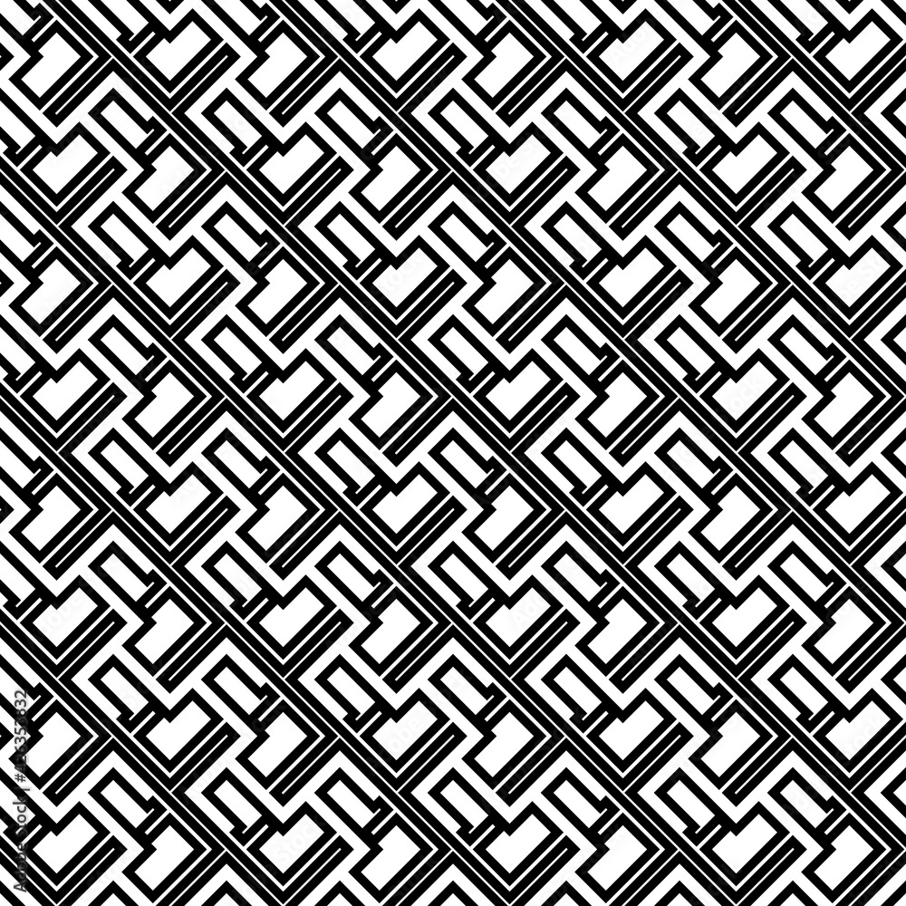 Aufkleber abstract diagonal maze pattern. vector.