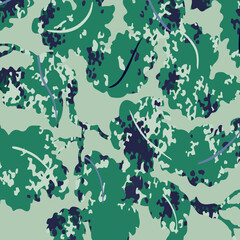 Fashionable camouflage pattern, vector illustration.Military print  Vector wallpaper