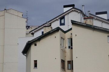 Fototapeta na wymiar Houses in a neighborhood of Bilbao