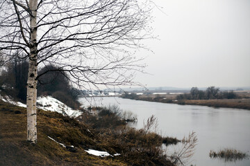 landscape in one of   days of March