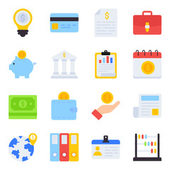 Pack of Business Flat Icons