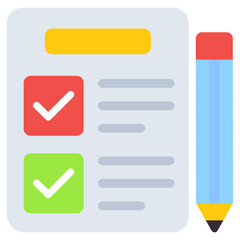 Obraz premium A colorful design vector of checklist