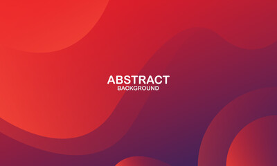 Liquid wave background with red color background. Fluid wavy shapes. Vector illustration