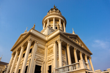 Christ the Redeemer Famous Biggest and Grand Church at Kelambakkam, Chennai, Tamilnadu, South India Exclusive and Great Architecture Beautiful and Religious Scenario Image